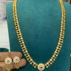 Premium gold finishing haram set
