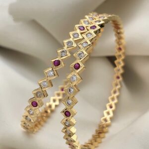 Impon stone bangles