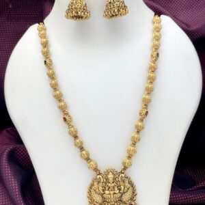 Matte gold finishing Haram set