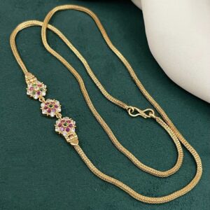 Microplated mugappu chain